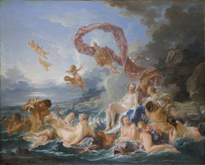 Le triomphe de Venus - 维纳斯的胜利 - Boucher, Francois (1703-1770) - 1740 - 布面油画 - 130x162 - Nationalmuseum Stockholm 作者 弗朗索瓦·布歇