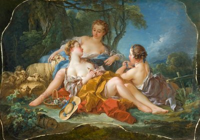 牧民的信心，c.1745 作者 François Boucher