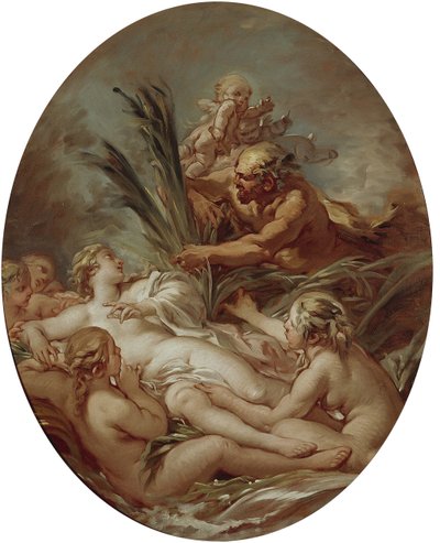 Pan and Nymph Syrinx，1760-1765年 作者 弗朗索瓦·布歇