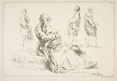 素描表，1753年。 作者 弗朗索瓦·布歇