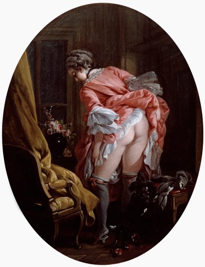 凸起的裙子，1742年 作者 弗朗索瓦·布歇
