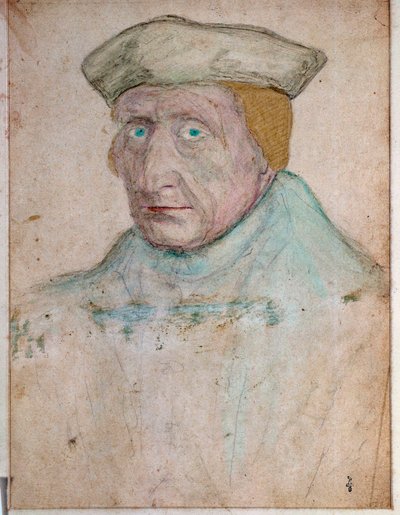 Portrait of Guillaume Bude (Budee) (Budaeus) (1467-1540), Master of the Royal Bookshop of Francois I in Fontainebleau Drawing by Francois Clouet (1475/1485-1540). 1535. Musee Conde, Chantilly 作者 弗朗索瓦·克鲁埃