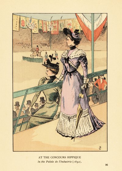 在工业宫 (Palais d’Industrie) 举行的 Concours Hippique 作者 弗朗索瓦·库本（FrançoisCourboin）