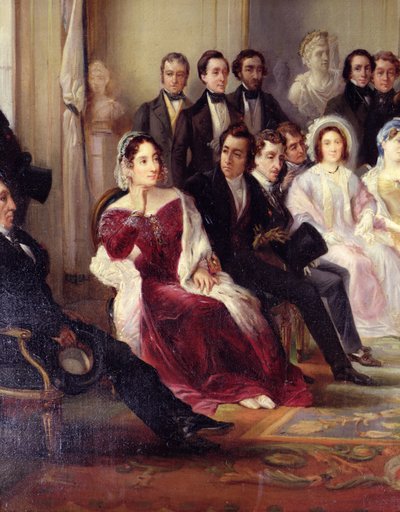 Francois Andrieux（1759-1833）在1848年5月26日，1847年（详情为216914）的Comedie Francaise门厅阅读他的悲剧Junius Brutus 作者 弗朗索瓦·约瑟夫·海姆