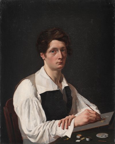 自画像，1824年 作者 François LePage