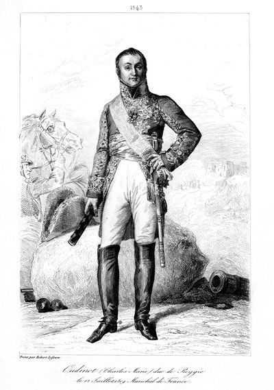 尼古拉斯·查尔斯·奥迪诺（Nicolas Charles Oudinot）1767-1847年，法国雷焦公爵和元帅，1839年。 作者 François Pigeot
