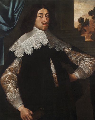 EugènedeBerghes的肖像，Grimbergen伯爵，1641年（对3114331） 作者 Frans Denys