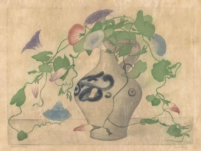 陶罐中的旋花 作者 Frans Everbag（艺术家签名）