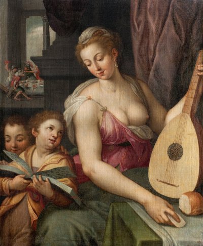音乐的寓言，c.1575 作者 弗朗斯·弗洛里斯（Frans Floris）