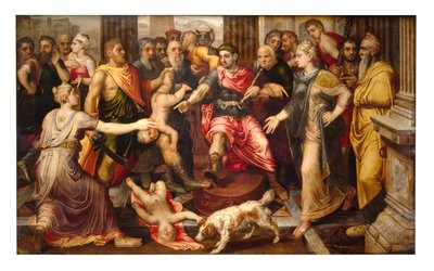所罗门的审判（面板油画） 作者 弗朗斯·弗洛里斯（Frans Floris）