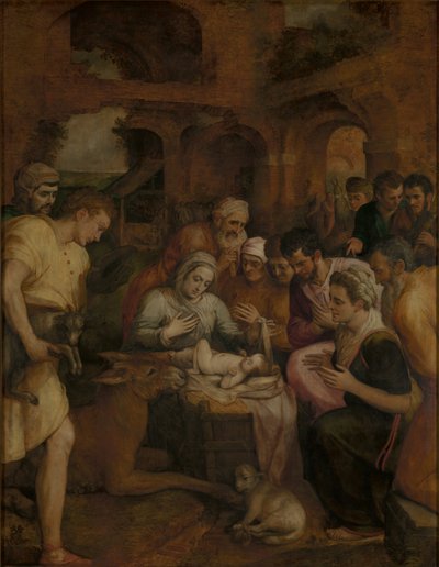 牧羊人的崇拜 作者 弗朗斯·弗洛里斯（Frans Floris）