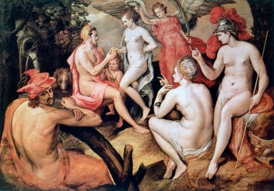 巴黎的审判，c1550 作者 弗朗斯·弗洛里斯（Frans Floris）
