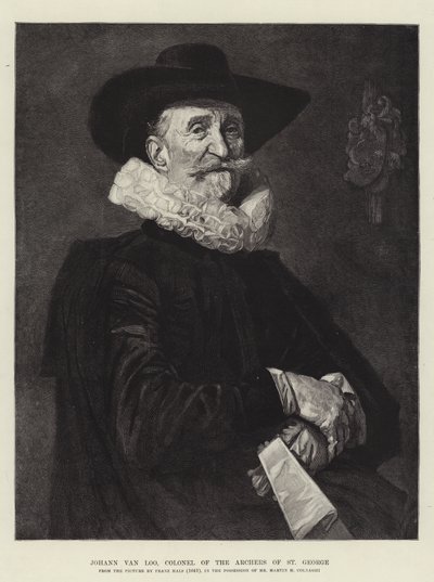 Johann van Loo，圣乔治弓箭手上校 作者 弗兰斯·哈尔斯（Frans Hals）