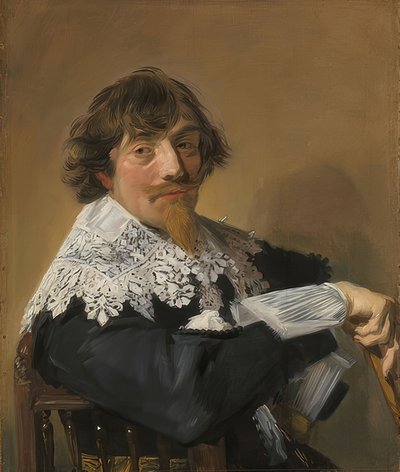 一个男人的肖像。约于1635年 作者 Frans Hals