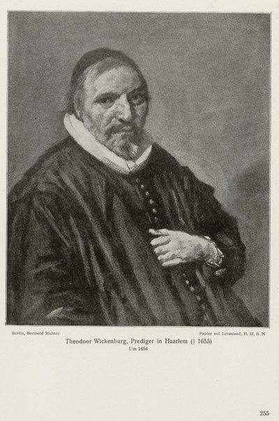 西奥多鲁斯-维肯伯格肖像 作者 弗兰斯·哈尔斯（Frans Hals）