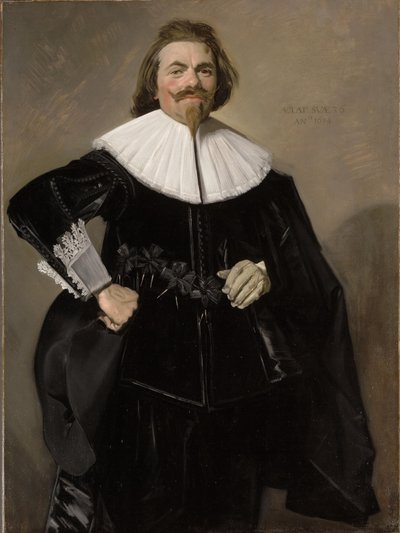 铁勒曼-鲁斯特曼肖像 作者 弗兰斯·哈尔斯（Frans Hals）