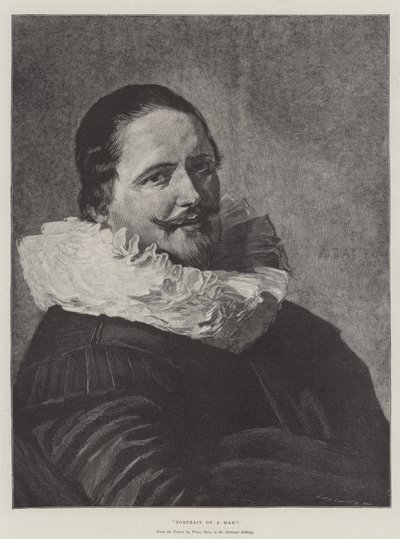 一个男人的肖像 作者 Frans Hals
