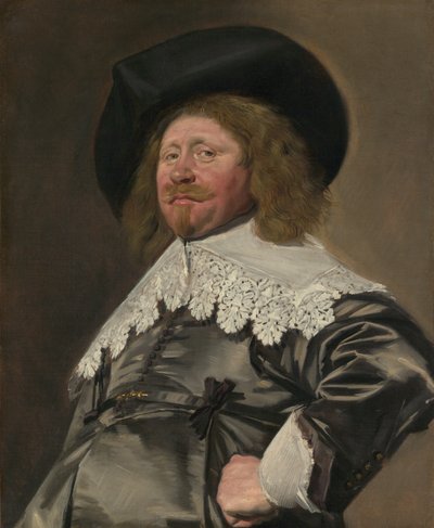一个人的肖像，可能是尼古拉·彼得斯·达斯特·范·沃豪特（Nicolaes Pietersz Duyst van Voorhout），约1636-38年。 作者 Frans Hals