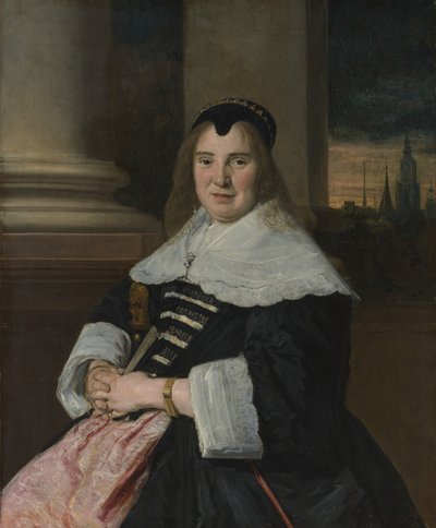 女人的画像，约。 1650年，大概在18世纪重新设计。 作者 弗兰斯·哈尔斯（Frans Hals）