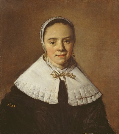 年轻女子肖像》（布面油画） 作者 弗兰斯·哈尔斯（Frans Hals）