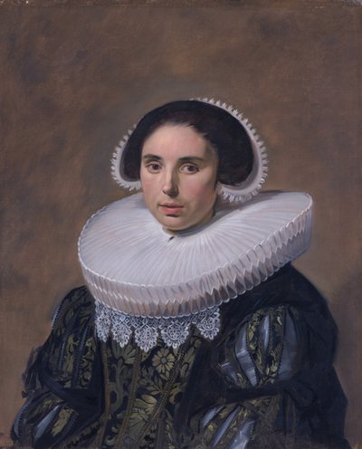 女性肖像，可能是 Nicolaes Hasselaer（Q15429895）（1594-1667 年）。Nicolaes Hasselaer 的第二任妻子。 作者 弗兰斯·哈尔斯（Frans Hals）