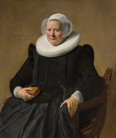 一位年长女士的肖像 作者 弗兰斯·哈尔斯（Frans Hals）