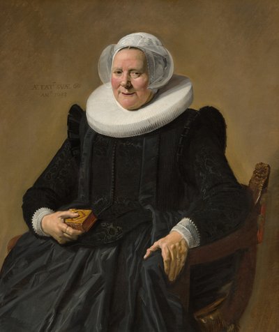 一位老年妇女的肖像，1633年。 作者 弗兰斯·哈尔斯（Frans Hals）
