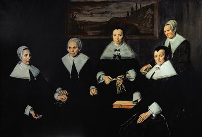 The Old Men&39;s Almhouse Regentesses，Haarlem，1664 作者 弗兰斯·哈尔斯（Frans Hals）