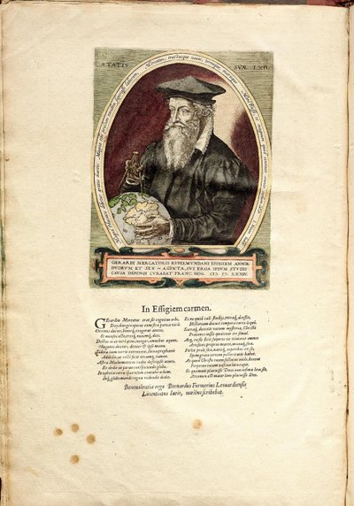 Gerardus Mercator 1512-1594的肖像，年龄62岁 作者 弗兰斯·霍根伯格