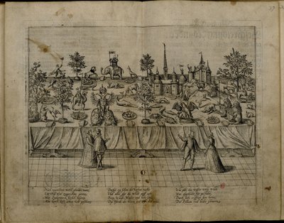 Jülich-Cleves-Berg的John William公爵和Baden Jakobea的婚礼，1585年 作者 弗兰斯·霍根伯格