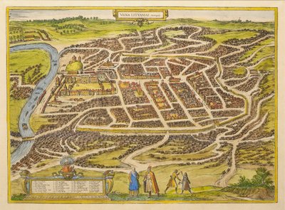 从维尔纽斯市尤其是在布劳恩，1580剧场节 作者 弗兰斯·霍根伯格