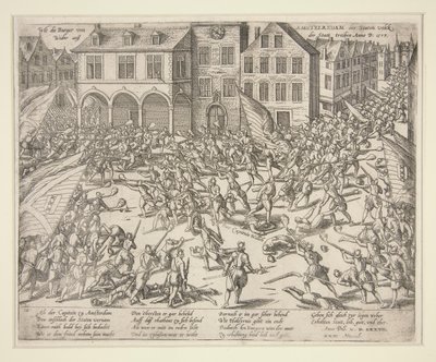 Wie die Burger von Amstelredam der Staten volck Wider au? der Statt treiben（阿姆斯特丹市民如何将军队赶出城市） 作者 弗兰斯·霍根伯格