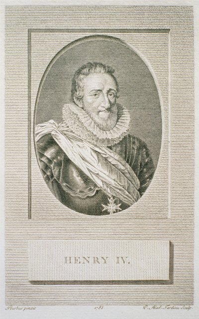 Henri IV（1553-1610），由Pierre Alexandre Tardieu（1756-1844）雕刻，1783年 作者 Frans II after Pourbus