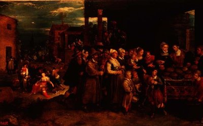 慈悲的七种行为》，约1617年 作者 弗朗斯二世（Frans II）