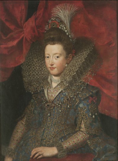 Margherita Gonzaga 1591-1632的肖像，洛林公爵夫人，约1605年。 作者 弗朗斯·波布斯