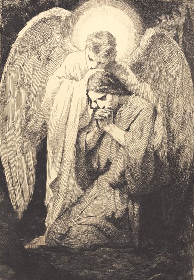 基督在客西马尼 作者 Frans Schwartz