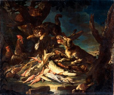 鱼，1620年。 作者 Frans Snyders或Snijders