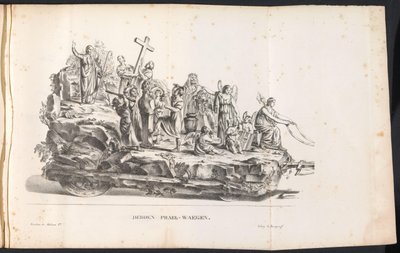 圣隆布特游行队伍中的第三辆花车，1825 年
Derden Prael-waegen（物品上的标题） 作者 弗兰斯·维弗洛特