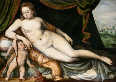 金星和丘比特，1560年 作者 Frans Vriendt