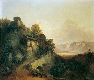 蒂罗尔州的山路 作者 弗朗兹·巴巴里尼（Franz Barbarini）