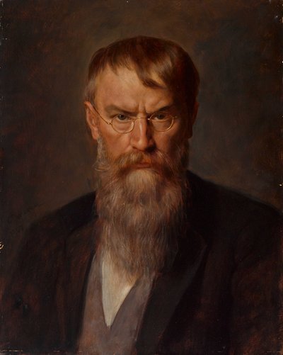 弗朗茨-冯-伦巴赫1836-1904年的画像，1907年。 作者 弗朗茨·德雷格 (Franz Defregger)