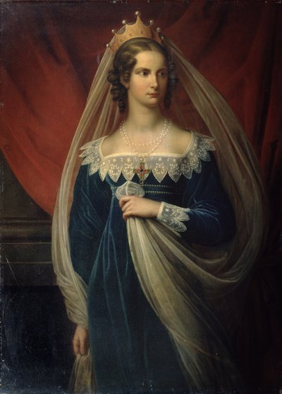 普鲁士公主夏洛特的肖像，1817年 作者 Franz Gerhard von Kugelgen