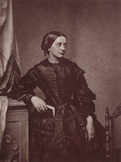 克拉拉·舒曼（Clara Schumann），德国钢琴家和作曲家，十九世纪 作者 弗朗茨·汉夫斯坦格尔