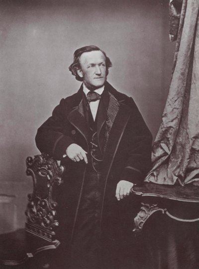 理查德·瓦格纳（Richard Wagner），德国作曲家，1860年代 作者 弗朗茨·汉夫斯坦格尔