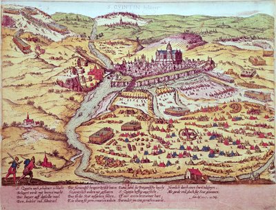 围攻圣昆廷，1557年7月27日 作者 弗朗兹·霍根伯格
