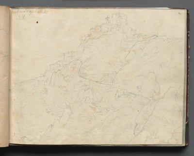 罗马及周边景观专辑，景观研究，第 04a 页："塞韦拉" 作者 弗朗茨·约翰·海因里希·纳多普