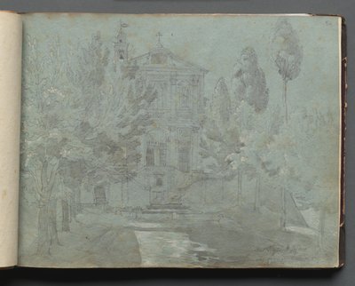 罗马及周边景观专辑，景观研究，第 05a 页："圣伊西多罗"。 作者 弗朗茨·约翰·海因里希·纳多普