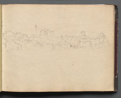 罗马及周边景观相册，景观研究，第 16a 页：罗马景观 作者 弗朗茨·约翰·海因里希·纳多普