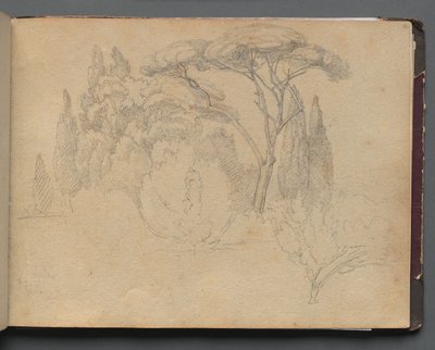 罗马及周边景观专辑，景观研究，第 29a 页：景观研究 作者 弗朗茨·约翰·海因里希·纳多普