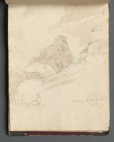罗马及周边景观专辑，景观研究，第 33a 页："塞韦拉" 作者 弗朗茨·约翰·海因里希·纳多普